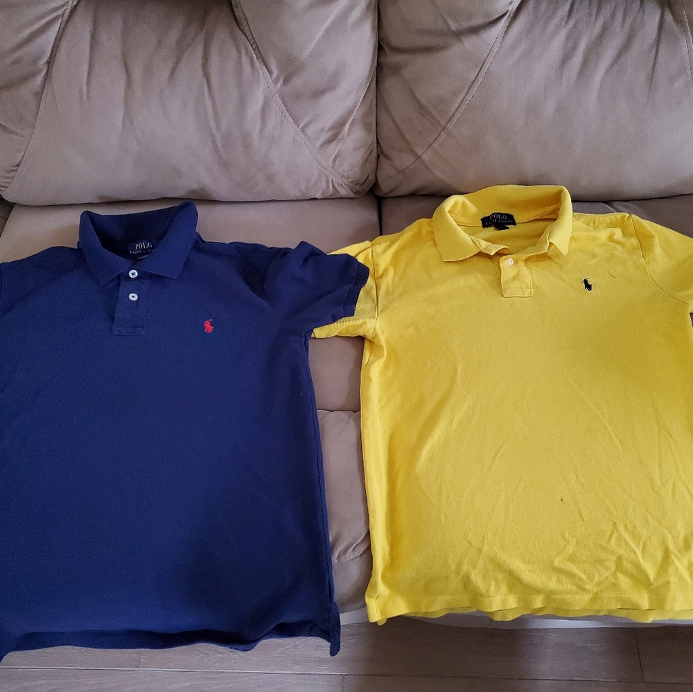 2 polo short sleeve shirts